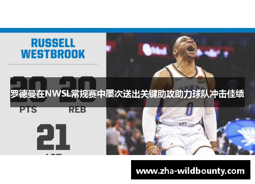 罗德曼在NWSL常规赛中屡次送出关键助攻助力球队冲击佳绩 罗德曼在NWSL常规赛中屡次送出关键助攻助力球队冲击佳绩